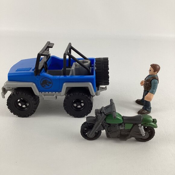 Fisher Price Imaginext Jurassic World Vehicle Owen Grady Figure Motorcycle 2018 - Picture 3 of 8